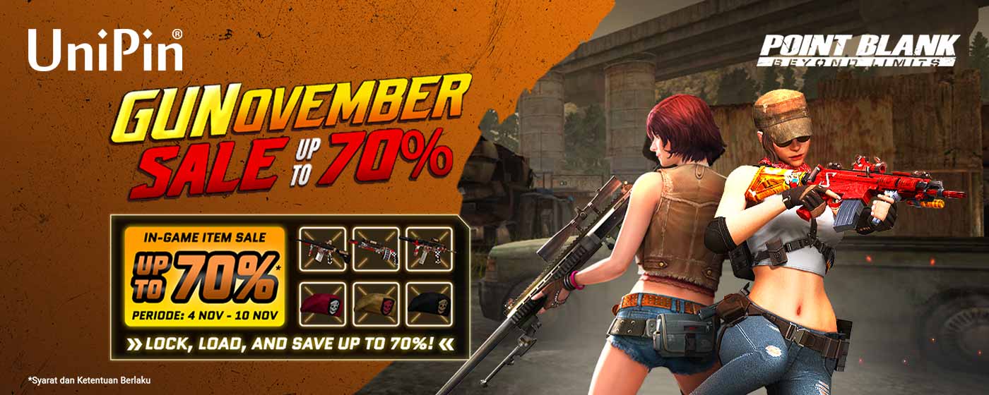 Lock, Load, and Save Up to 70%! GUNvember Sale Hadir di Point Blank!